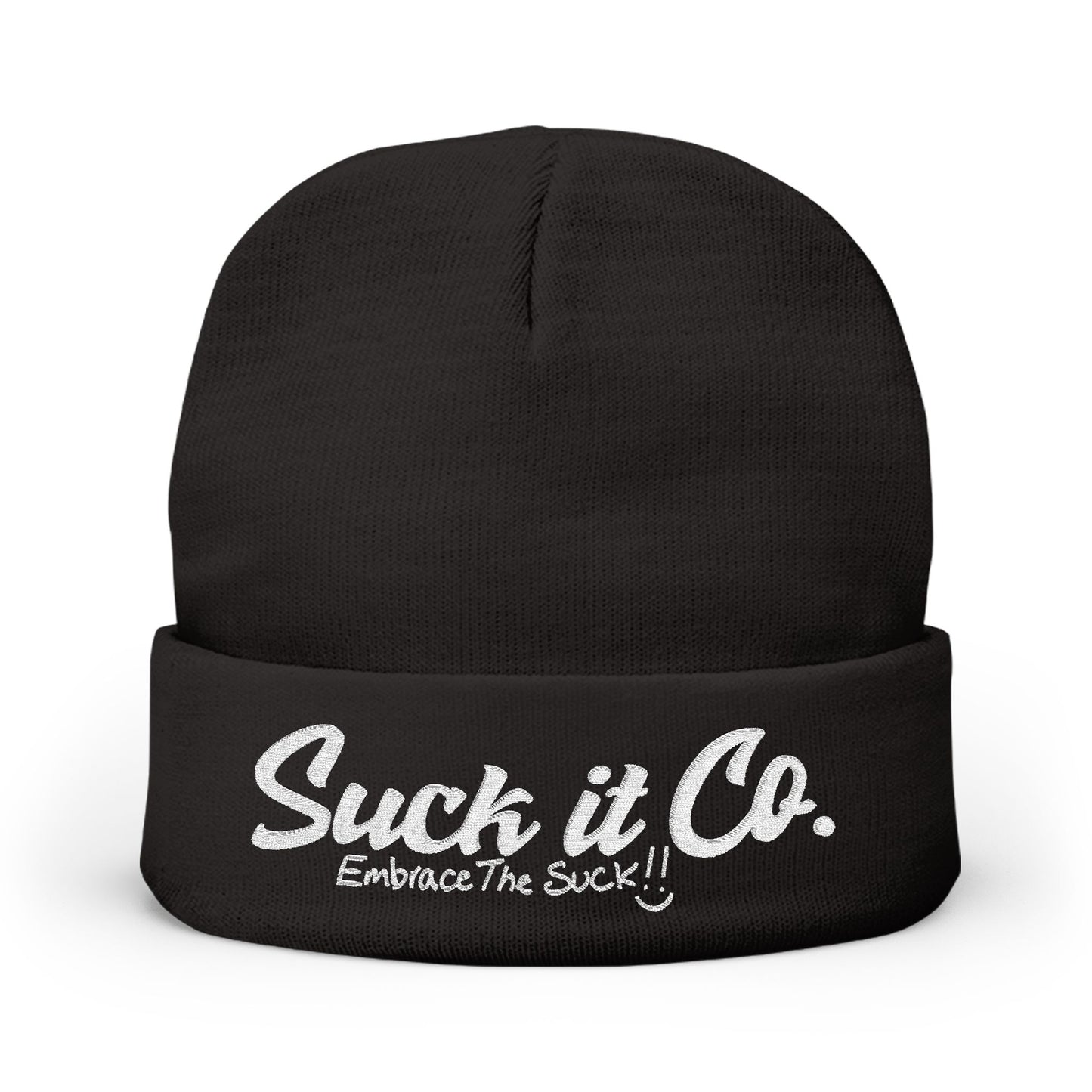 Embroidered Knit Beanie