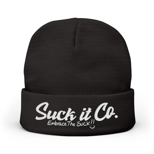 Embroidered Knit Beanie