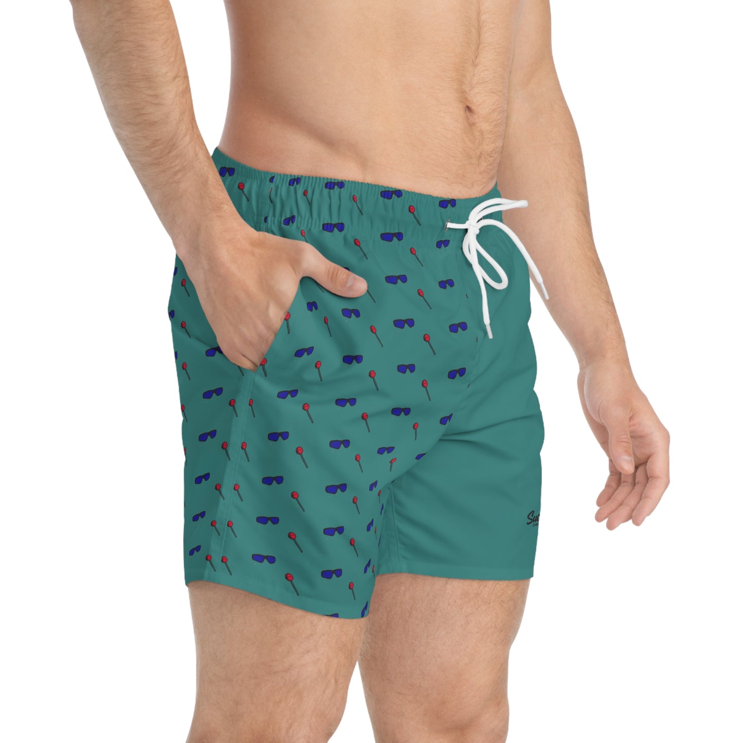 Teal Swim Trunks