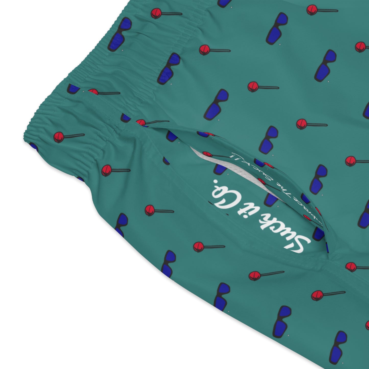 Teal Swim Trunks