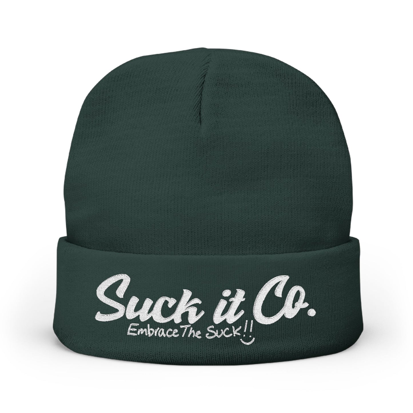 Embroidered Knit Beanie