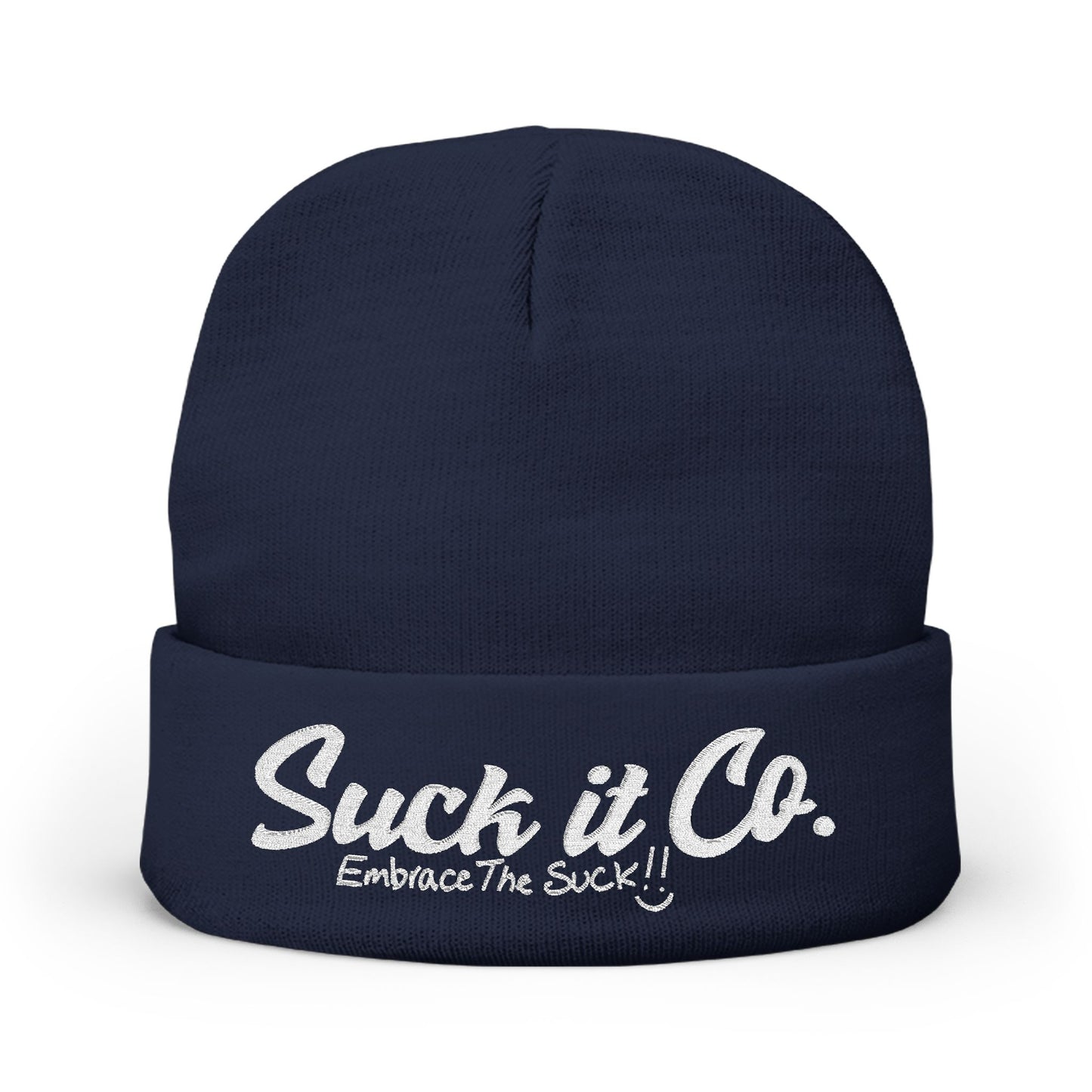 Embroidered Knit Beanie