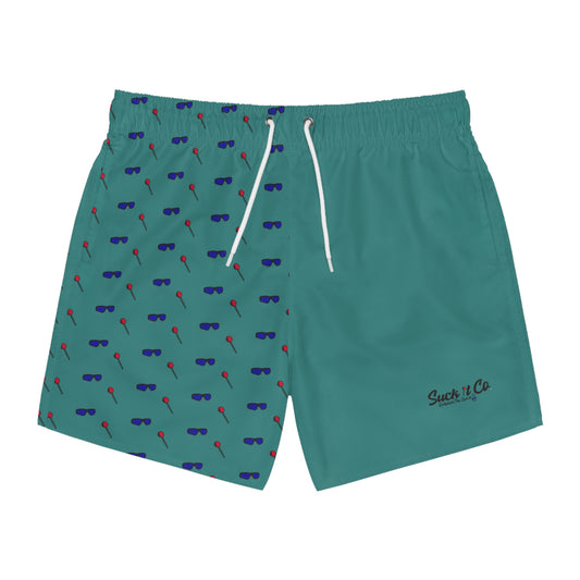 Teal Swim Trunks